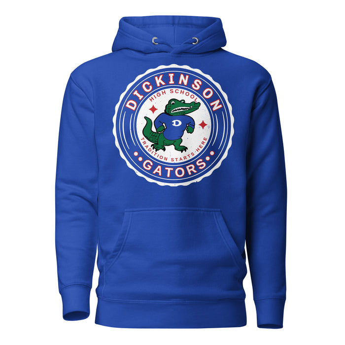Dickinson High School Gators Royal Blue Premium Unisex Hoodie 216