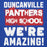 Close-up view of Duncanville High School Panthers Royal Blue Premium Hoodie 231