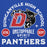 Close-up view of Duncanville High School Panthers Royal Blue Premium Hoodie 208