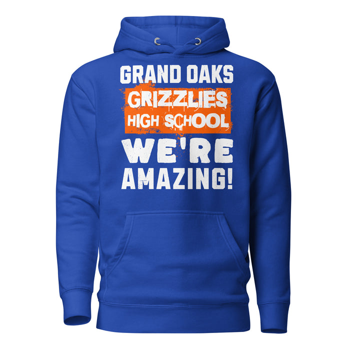 Grand Oaks High School Grizzlies Royal Blue Premium Unisex Hoodie 231