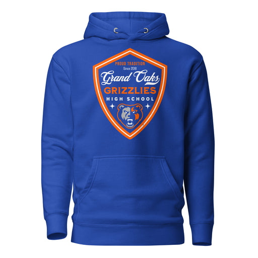 Grand Oaks High School Grizzlies Royal Blue Premium Unisex Hoodie 225