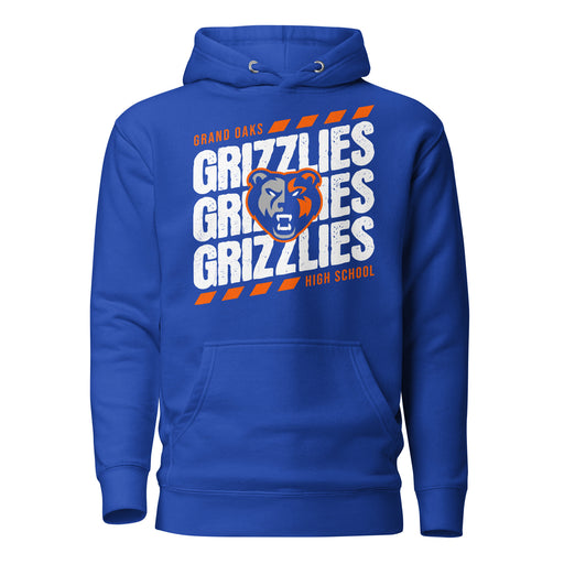 Grand Oaks High School Grizzlies Royal Blue Premium Unisex Hoodie 223