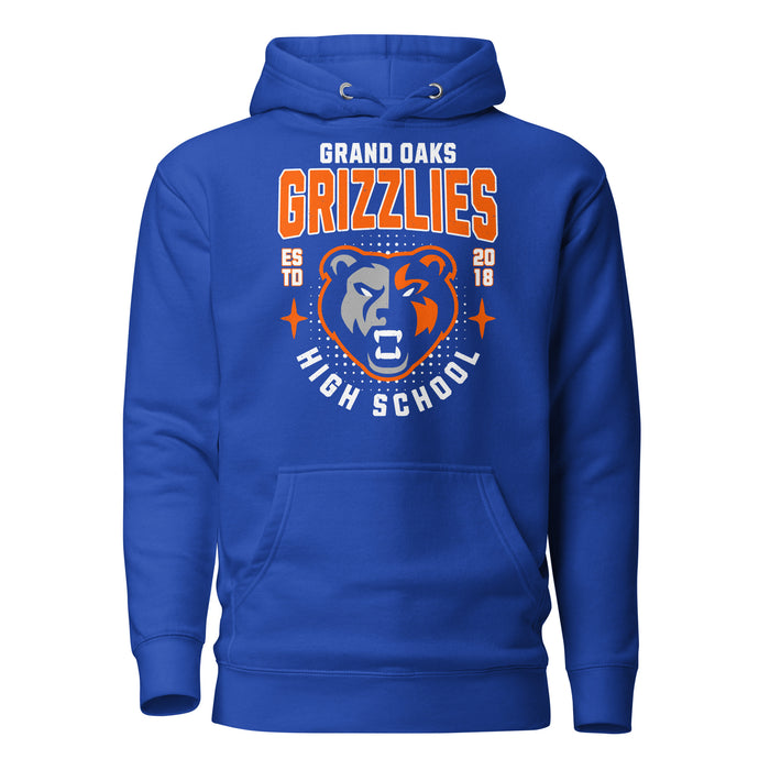 Grand Oaks High School Grizzlies Royal Blue Premium Unisex Hoodie 204