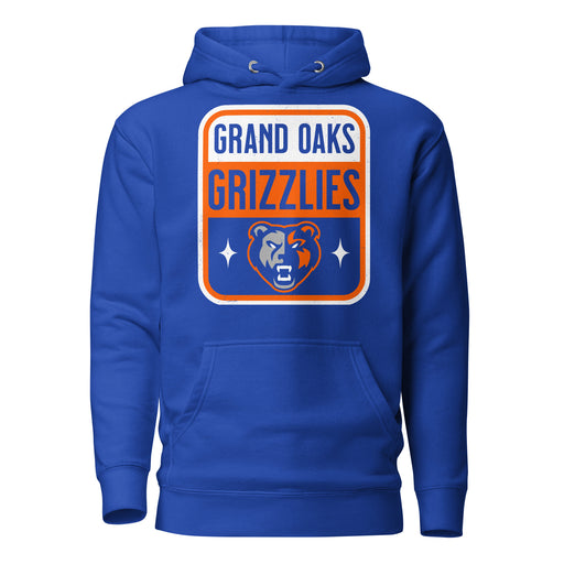 Grand Oaks High School Grizzlies Royal Blue Premium Unisex Hoodie 001