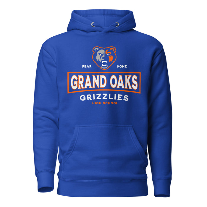 Grand Oaks High School Grizzlies Royal Blue Premium Unisex Hoodie 202