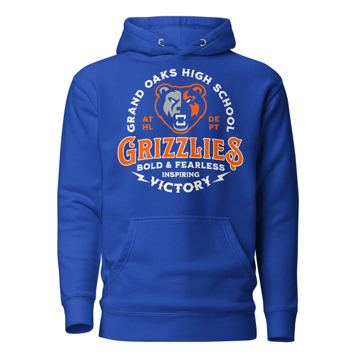 Grand Oaks High School Grizzlies Royal Blue Premium Unisex Hoodie 206