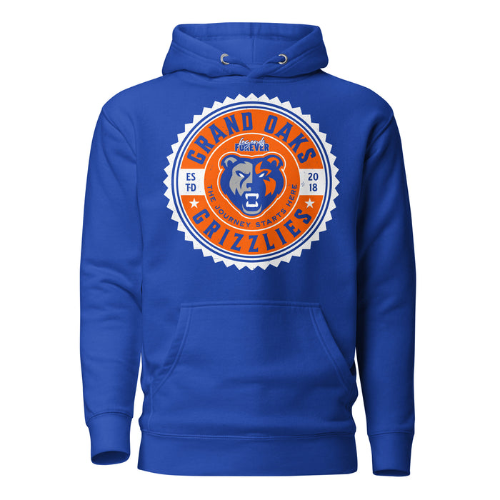Grand Oaks High School Grizzlies Royal Blue Premium Unisex Hoodie 203