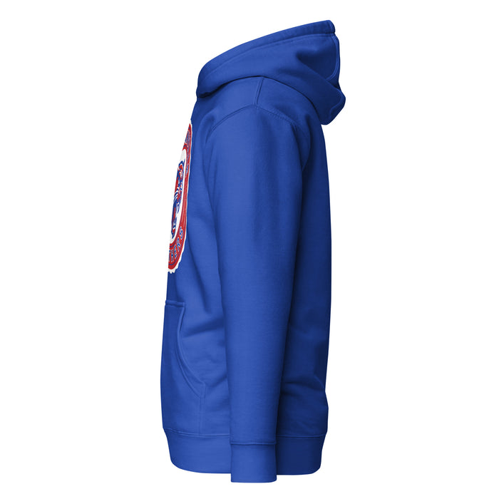 Side view of Duncanville High School Panthers Royal Blue Premium Hoodie 216