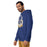 Man wearing a Klein High School Bearkats Premium Royal Unisex Hoodie 203