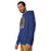 Man wearing a Klein High School Bearkats Premium Royal Unisex Hoodie 205