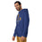 Man wearing a Klein High School Bearkats Premium Royal Unisex Hoodie 209