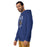 Man wearing a Klein High School Bearkats Premium Royal Unisex Hoodie 213