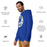 Man wearing Dekaney High School Wildcats Royal Blue Premium Unisex Hoodie 215