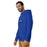 Man wearing Dekaney High School Wildcats Royal Blue Premium Unisex Hoodie 233