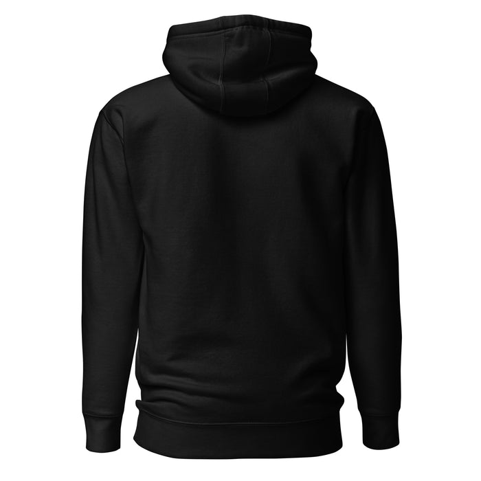 Back view of Spring High School Lions Black Premium Unisex Hoodie 229