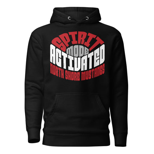North Shore High School Mustangs Black Premium Unisex Hoodie 242