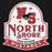 Close-up view of North Shore High School Mustangs Black Premium Unisex Hoodie 219