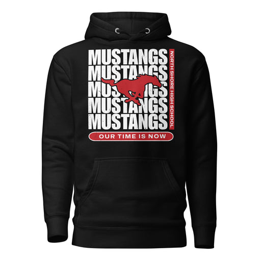 North Shore High School Mustangs Black Premium Unisex Hoodie 235