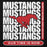 Close-up view of North Shore High School Mustangs Black Premium Unisex Hoodie 235