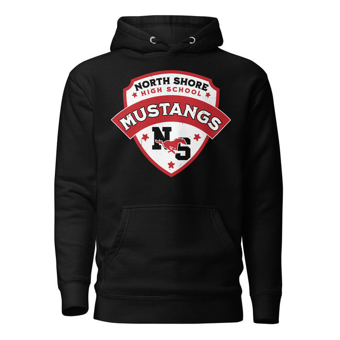 North Shore High School Mustangs Black Premium Unisex Hoodie 221