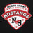 Close-up view of North Shore High School Mustangs Black Premium Unisex Hoodie 221
