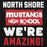 Close-up view of North Shore High School Mustangs Black Premium Unisex Hoodie 231