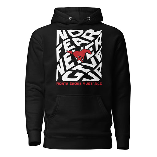North Shore High School Mustangs Black Premium Unisex Hoodie 236