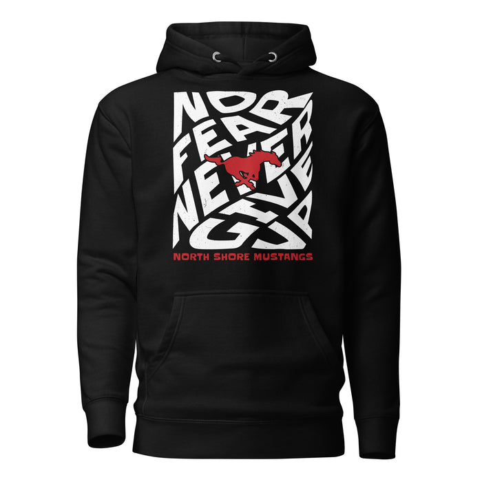 North Shore High School Mustangs Black Premium Unisex Hoodie 236
