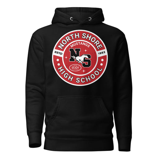 North Shore High School Mustangs Black Premium Unisex Hoodie 239