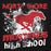 Close-up view of North Shore High School Mustangs Black Premium Unisex Hoodie 205