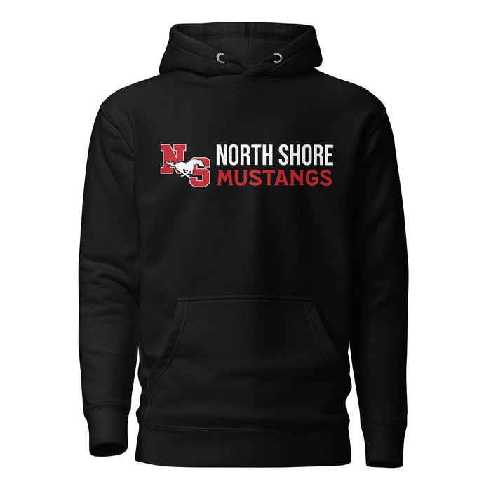 North Shore High School Mustangs Black Premium Unisex Hoodie 200