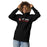 Woman wearing North Shore High School Mustangs Black Premium Unisex Hoodie 200