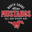 Close-up view of North Shore High School Mustangs Black Premium Unisex Hoodie 040
