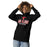Woman wearing North Shore High School Mustangs Black Premium Unisex Hoodie 202