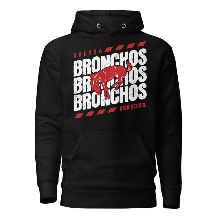 Odessa High School Bronchos Black Premium Unisex Hoodie 223