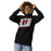 Woman wearing Odessa High School Bronchos Black Premium Unisex Hoodie 223