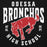 Close-up view of Odessa High School Bronchos Black Premium Unisex Hoodie 213