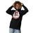 Woman wearing Odessa High School Bronchos Black Premium Unisex Hoodie 219