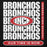 Close-up view of Odessa High School Bronchos Black Premium Unisex Hoodie 235
