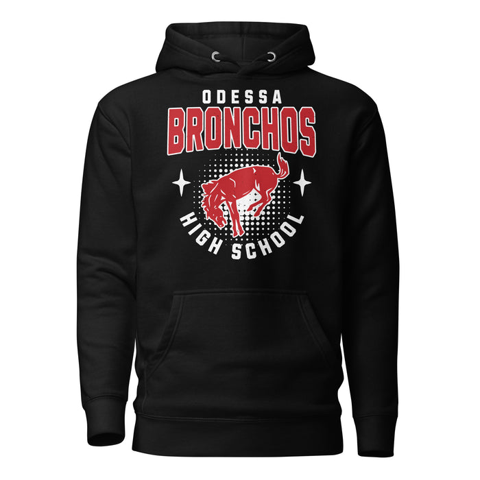 Odessa High School Bronchos Black Premium Unisex Hoodie 204