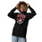 Woman wearing Odessa High School Bronchos Black Premium Unisex Hoodie 204