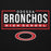 Close-up view of Odessa High School Bronchos Black Premium Unisex Hoodie 049