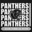 Close-up view of Permian High School Panthers Black Premium Unisex Hoodie 235