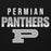 Close-up view of Permian High School Panthers Black Premium Unisex Hoodie 024