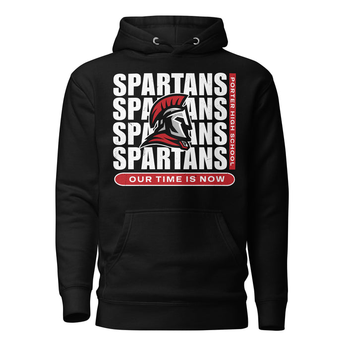 Porter High School Spartans Black Premium Unisex Hoodie 235