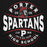 Porter Spartans high school logo with Spartan helmet on a black background - premium hoodie design 218