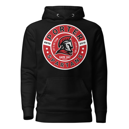 Porter High School Spartans Black Premium Unisex Hoodie 239