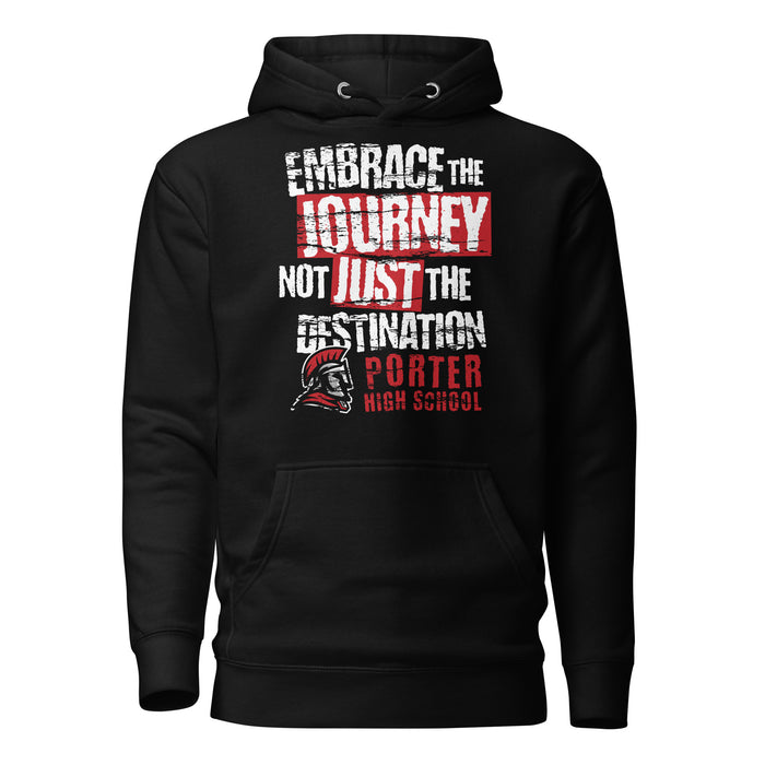 Porter High School Spartans Black Premium Unisex Hoodie 232