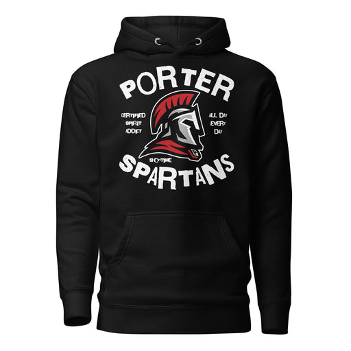 Porter High School Spartans Black Premium Unisex Hoodie 228