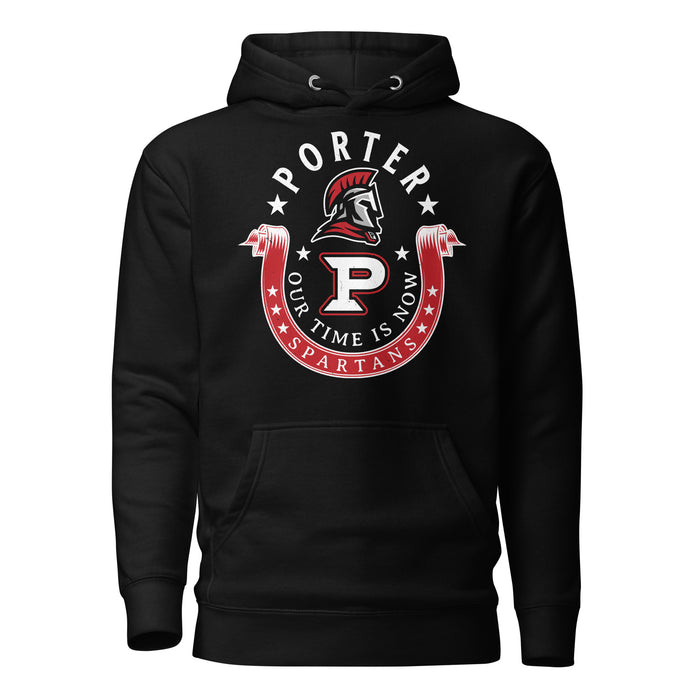 Porter High School Spartans Black Premium Unisex Hoodie 229